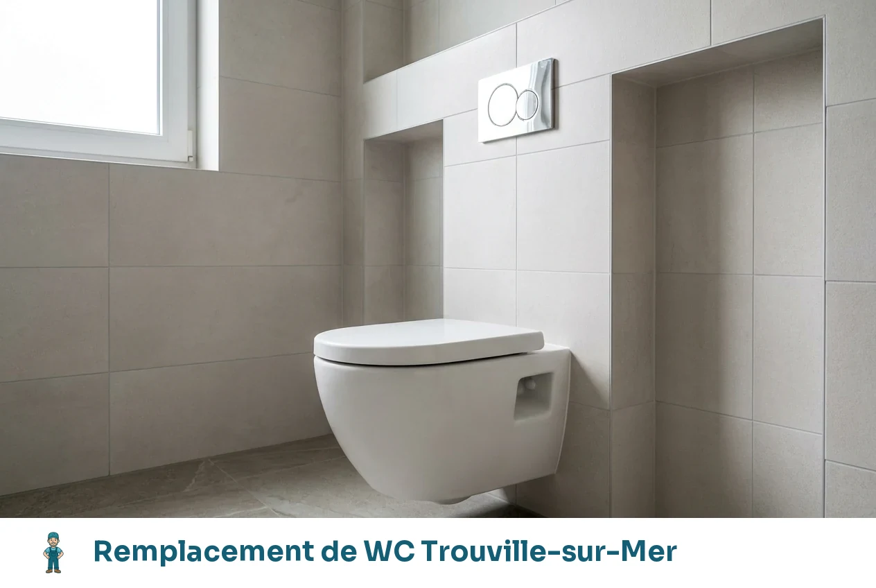 Remplacement de WC à Trouville-sur-Mer