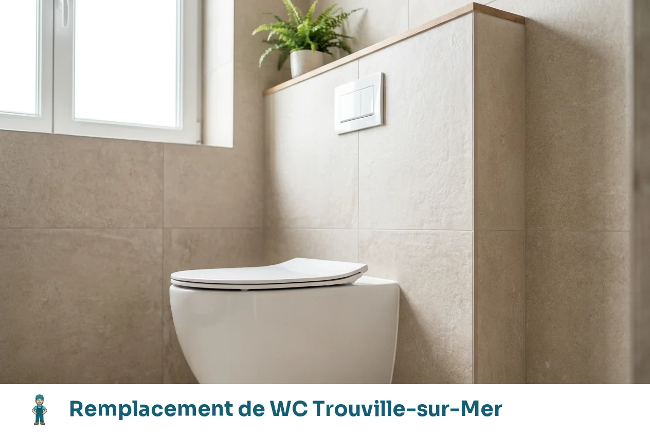 Remplacement de WC à Trouville-sur-Mer